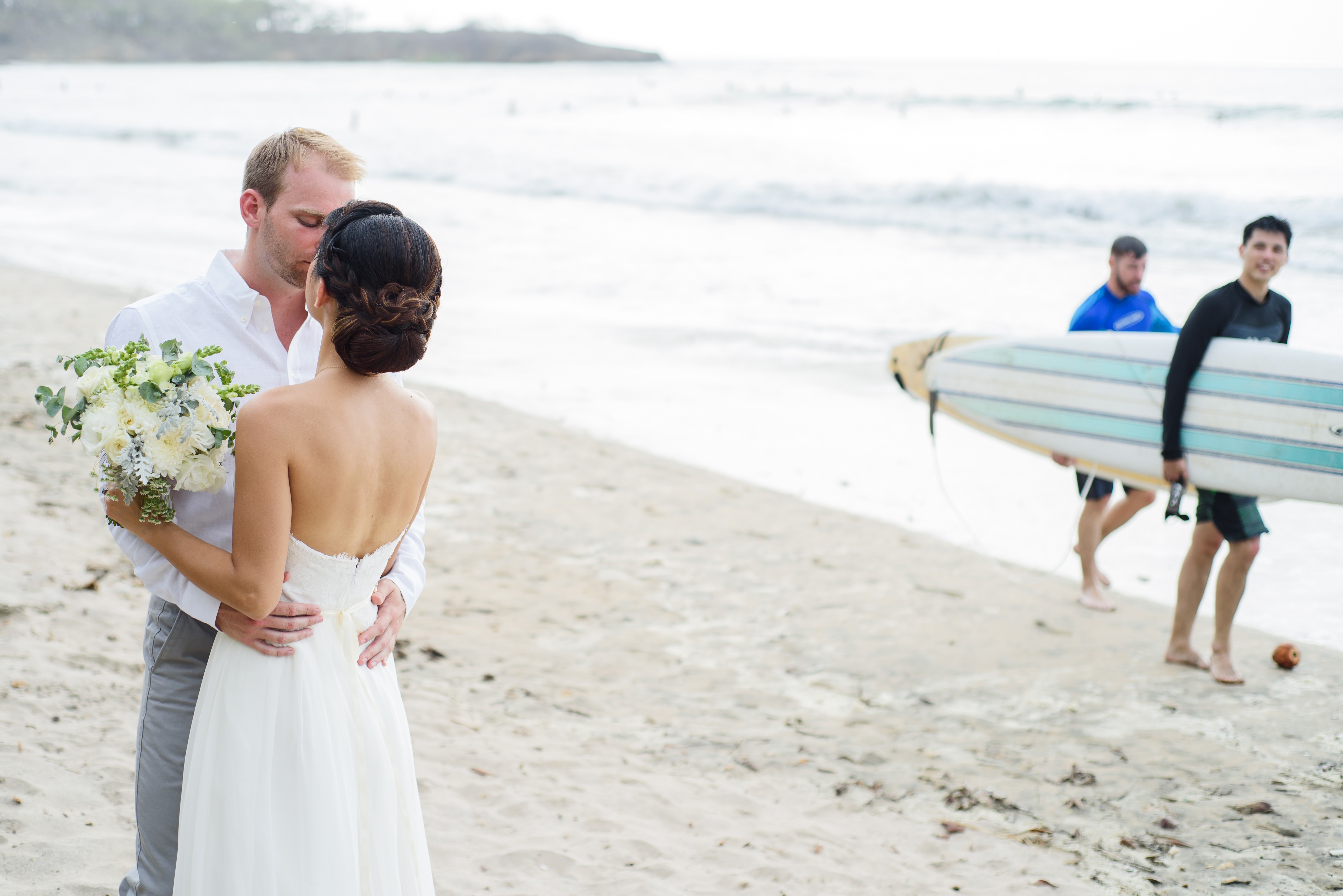 Playa Langosta Beach wedding planner Meghan Cox Photographer Christina Craft Beach Bride Wedding Feature