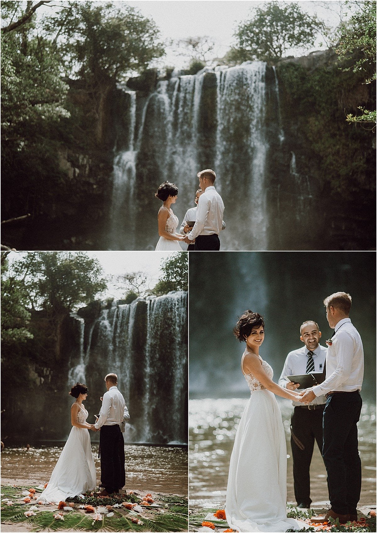 Llanos de Cortez Waterfall Elopement