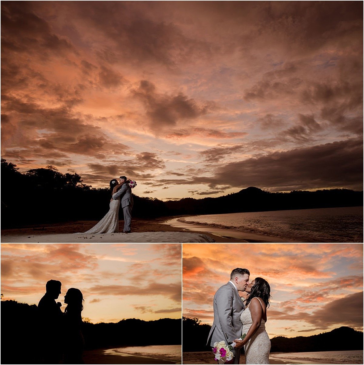 sunset sky costa rica dream elopement