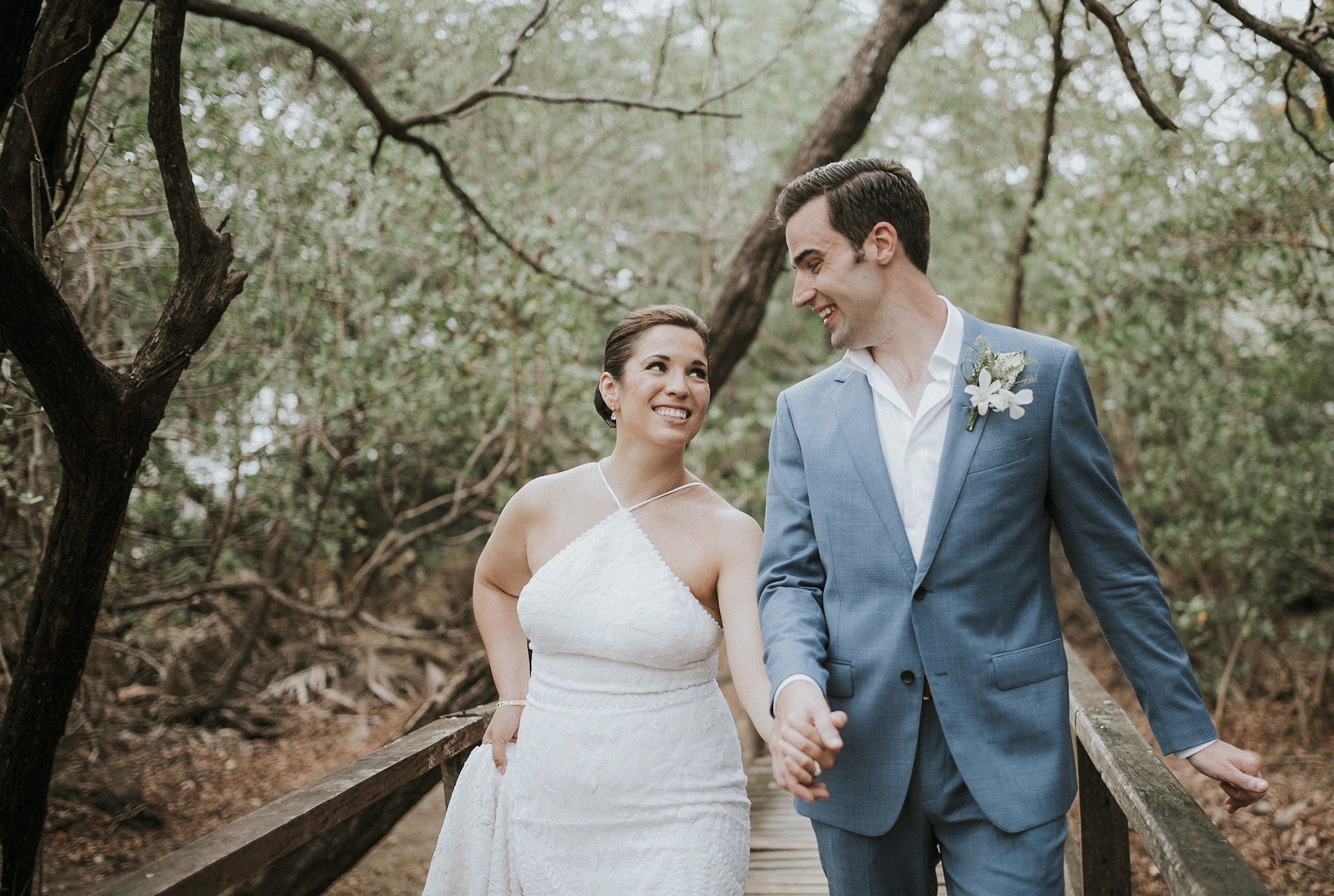 Tamarindo Beach Wedding Bride and Groom