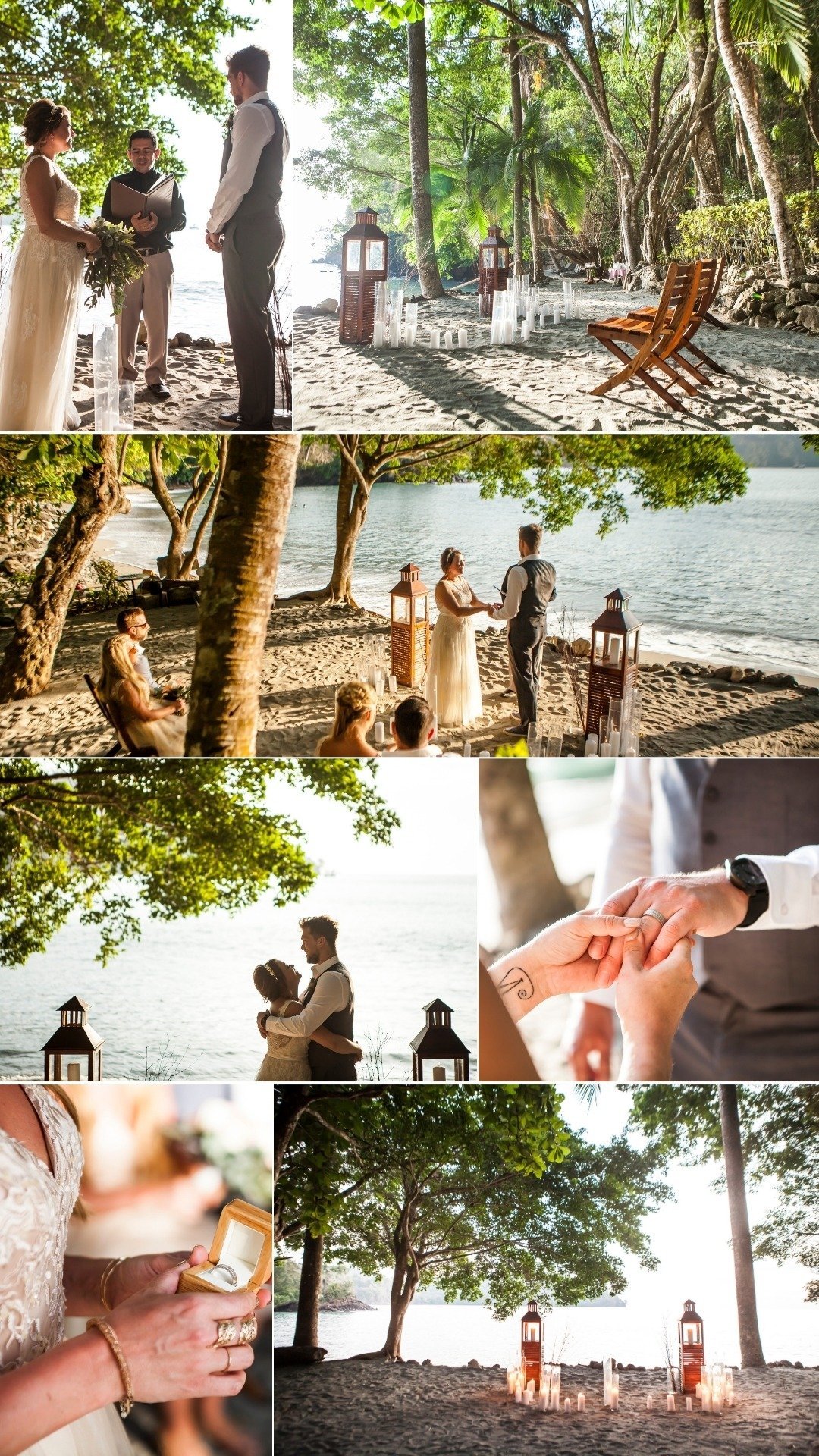 beachfront micro wedding