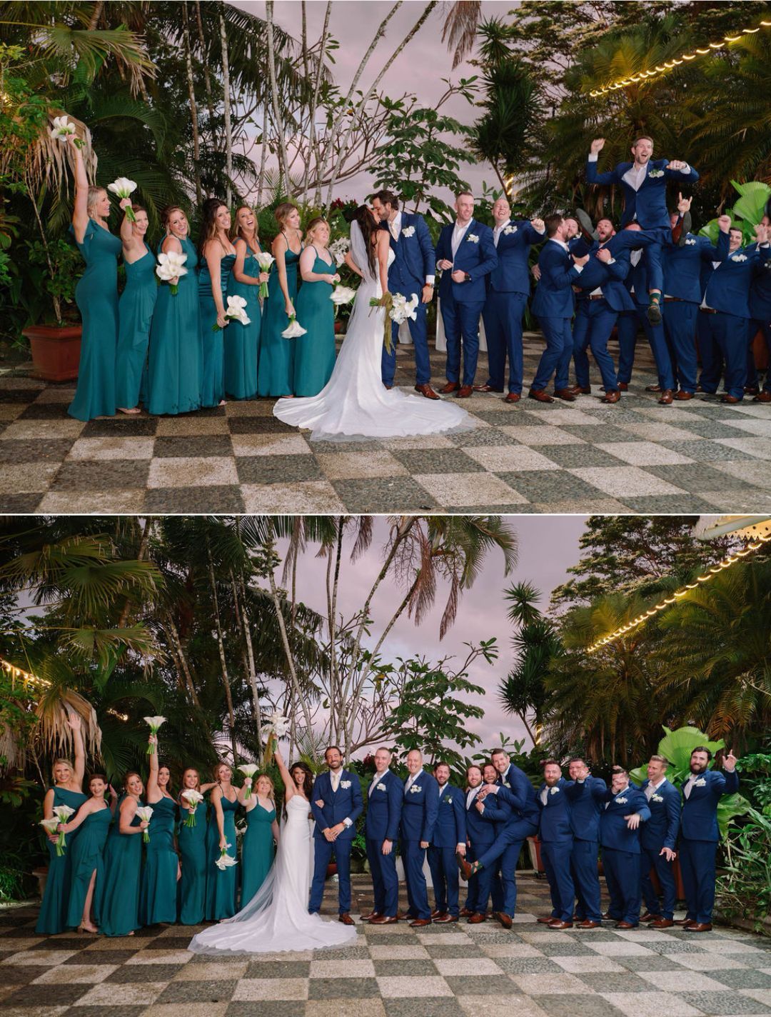 Rebecca + Mason - azul bridal party al villa caletas