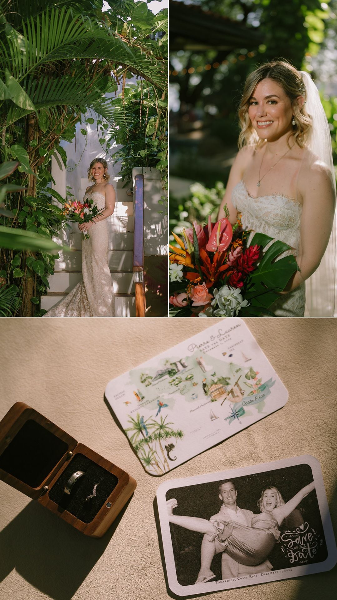 bride getting ready - invitations - bouquet