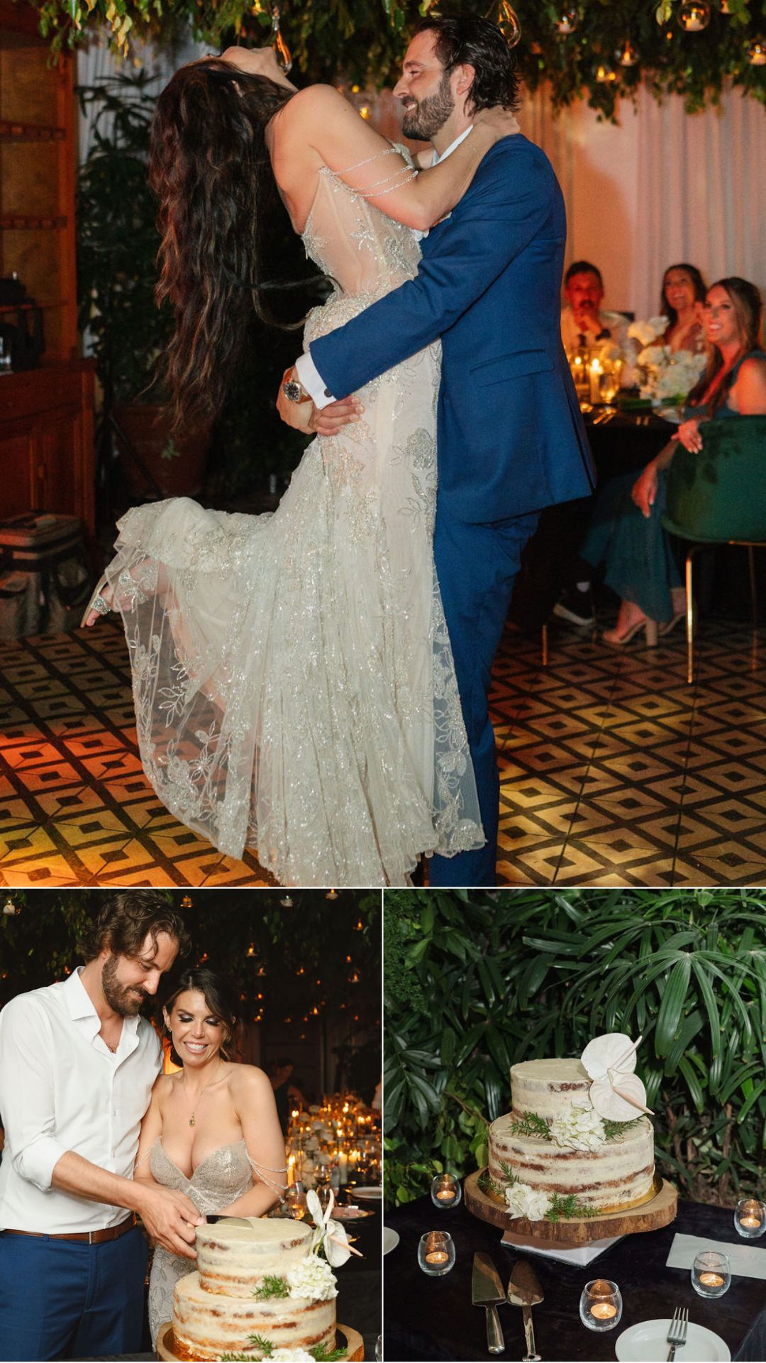 first dance - cake - cutting cake - rebecca and mason