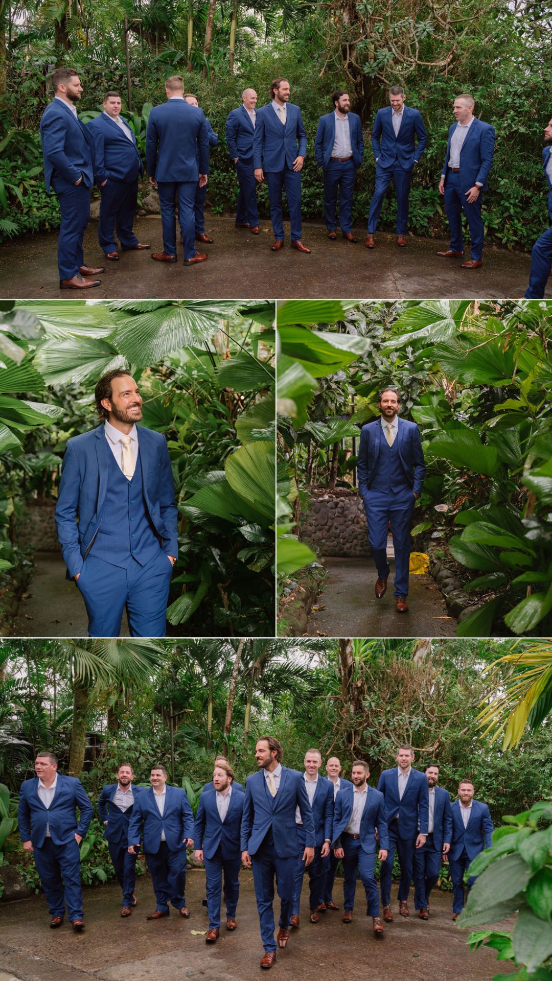 team groom - blue groomsmen - blue suit - rebecca and mason