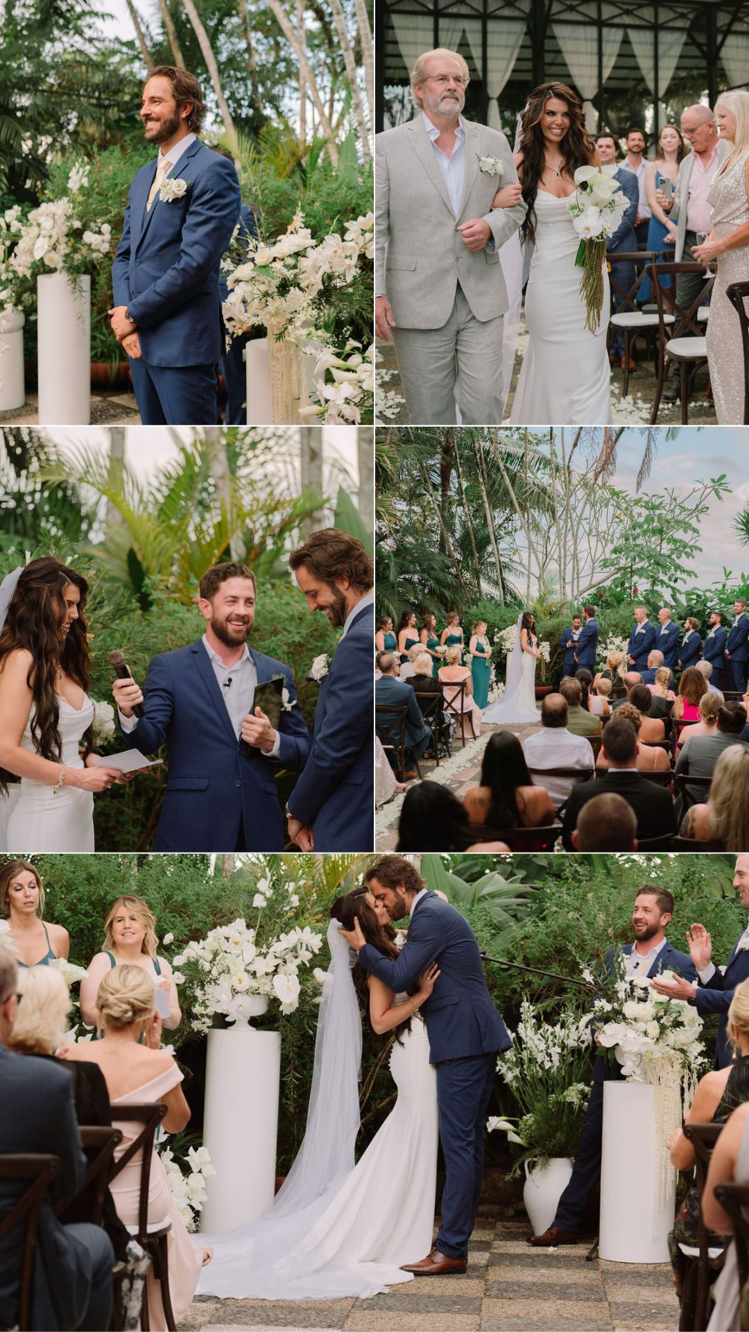 wedding ceremony highlights at villa caletas