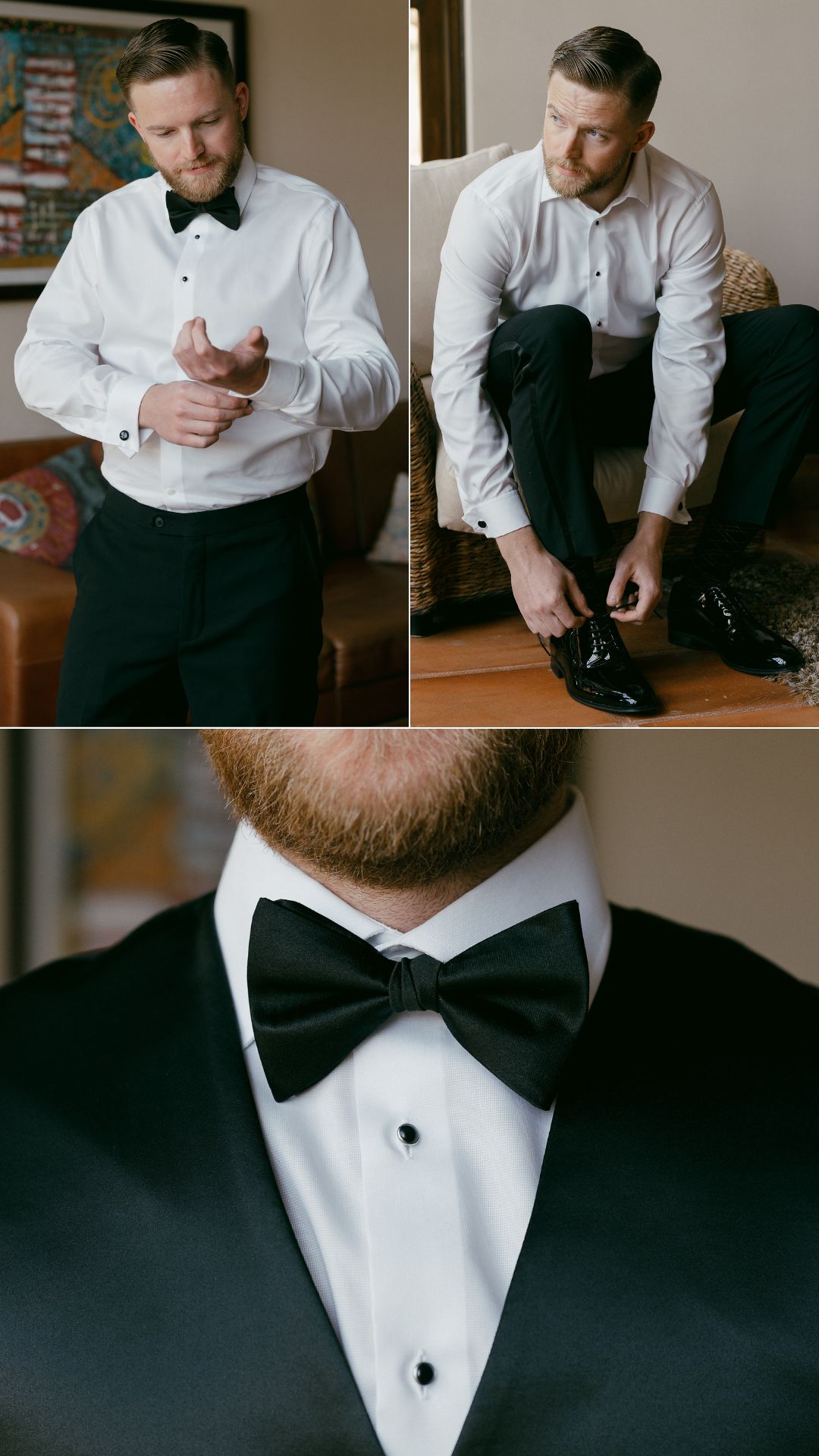 groom details - shoes - black and white - papillon groom details - shoes - black and white - papillon