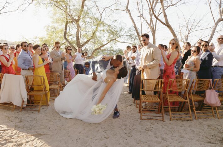 oceanfront wedding in playa conchal