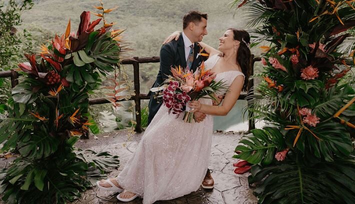 Clara + Matt Costa Rica Chapel Wedding Featured on Destination I Do