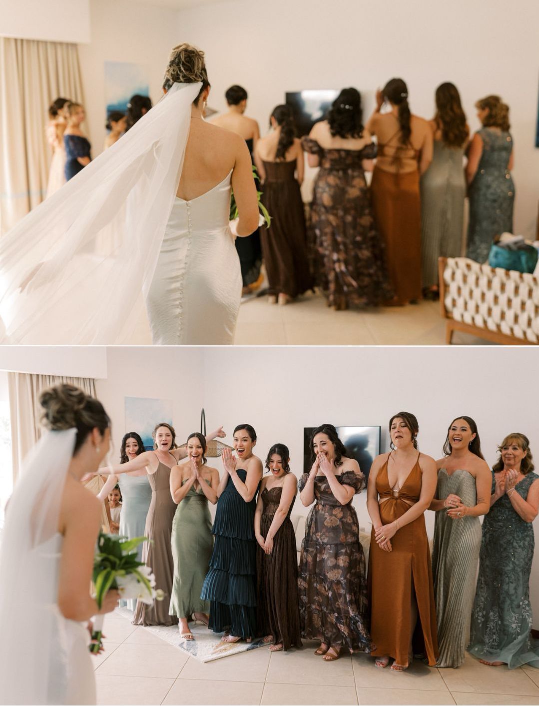 Megan + Michael - bridesmaids first look at tamarido diria Megan + Michael - bridesmaids first look at tamarido diria