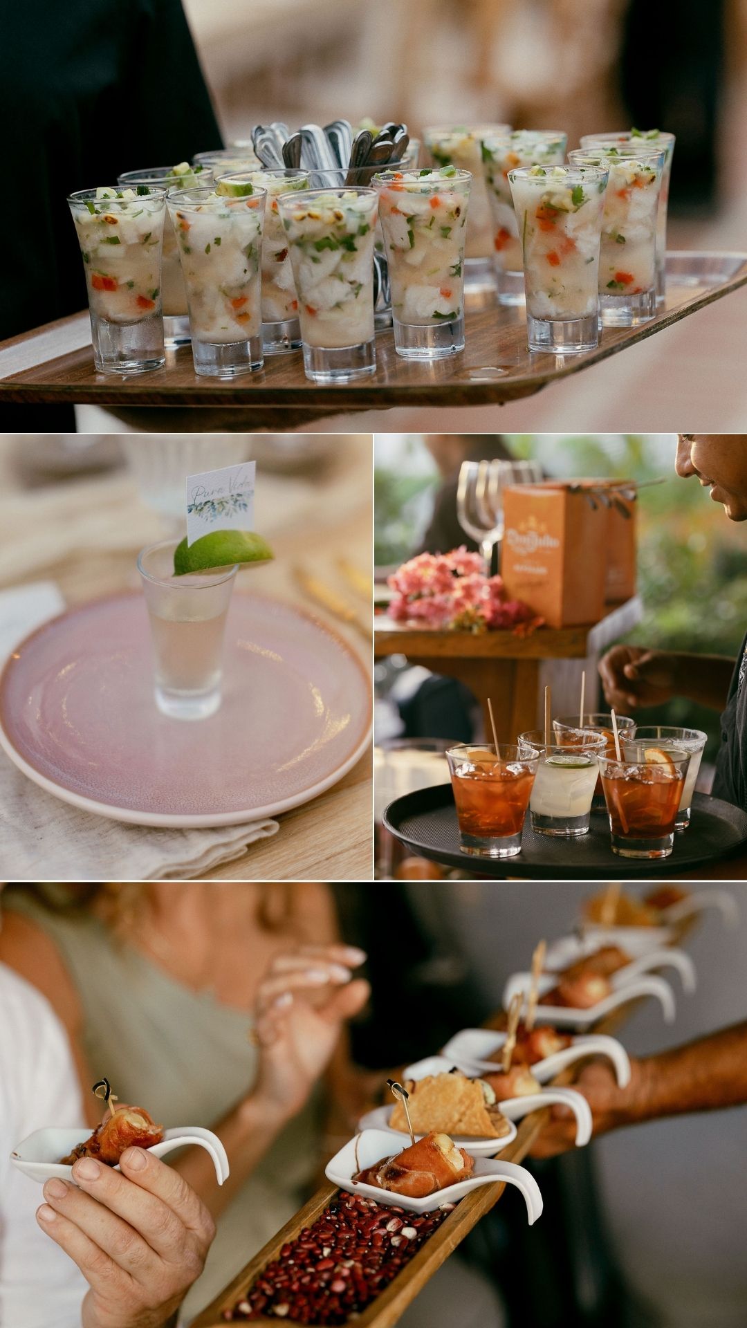 cocktail hour details - catering