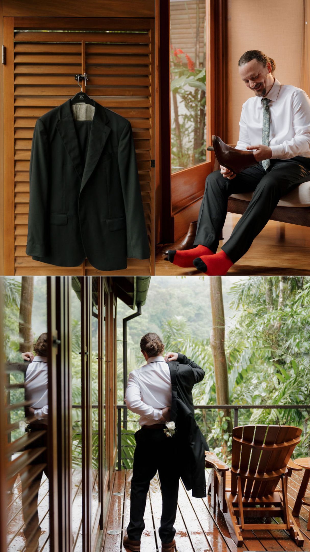 groom getting ready