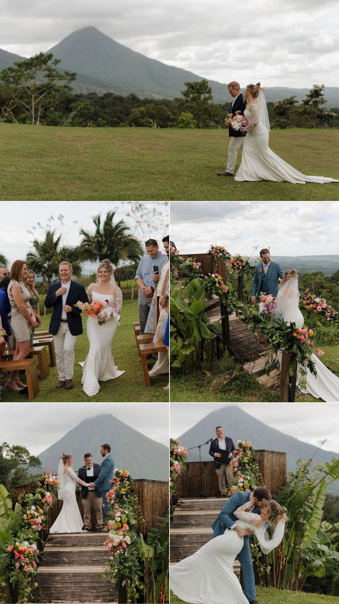 wedding ceremony highlights at el nido observatory lodge - arenal