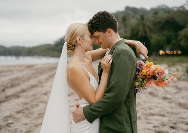 Tropical Mandala Wedding of Annika + Reily is featured in TheKnot