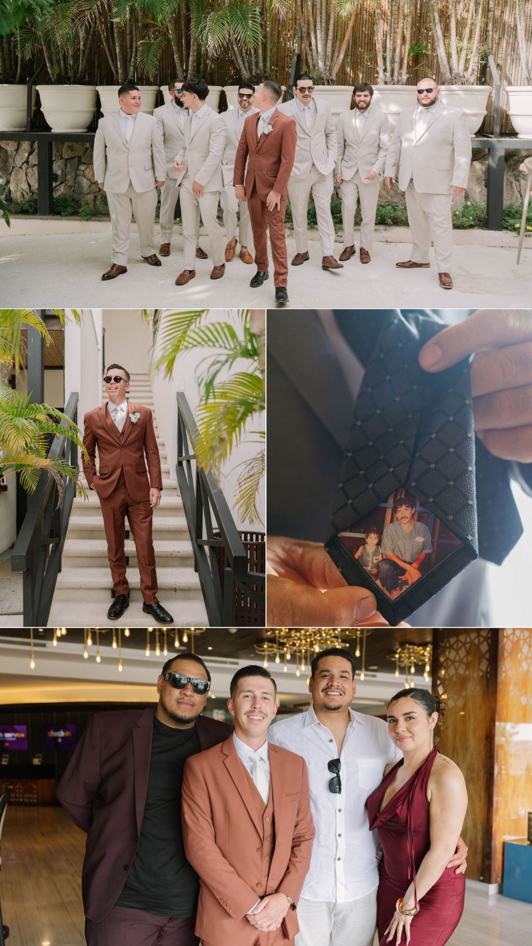 groom and his team groomsmen