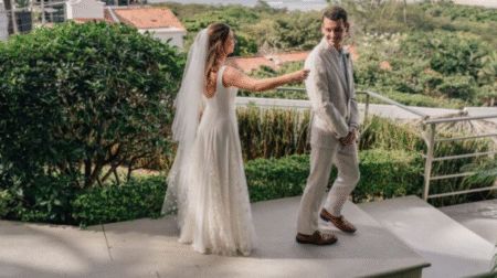 Charlotte + Zach Exotic Beach Wedding Featured on Iconic Bride