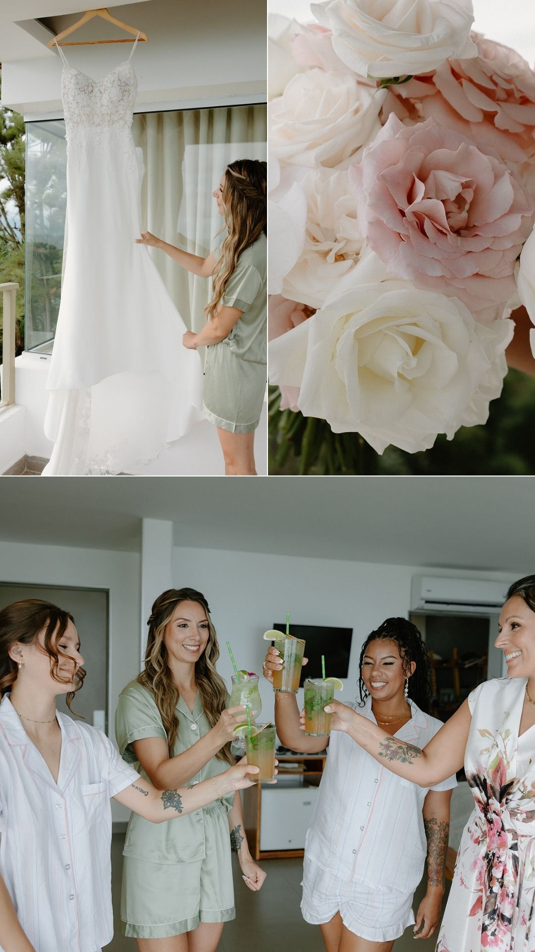 bride details - wedding dress - bouquet - team bride.- la mariposa
