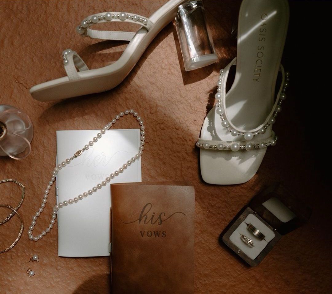 Leah + Kenton - bride wedding shoes - vows - parfum