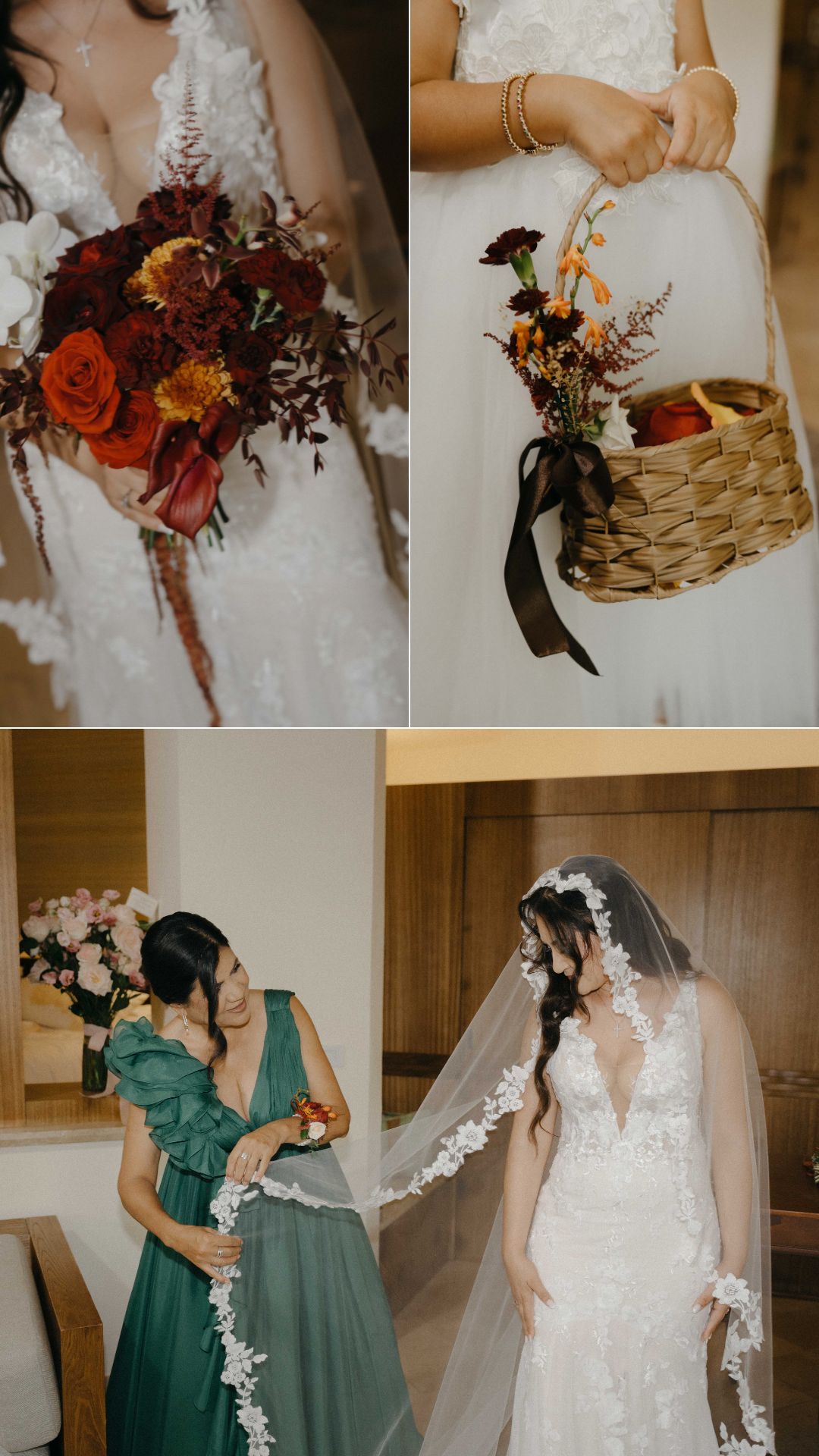 bouquet details - flower girl - roses - veil - brynn and joshua bouquet details - flower girl - roses - veil - brynn and joshua