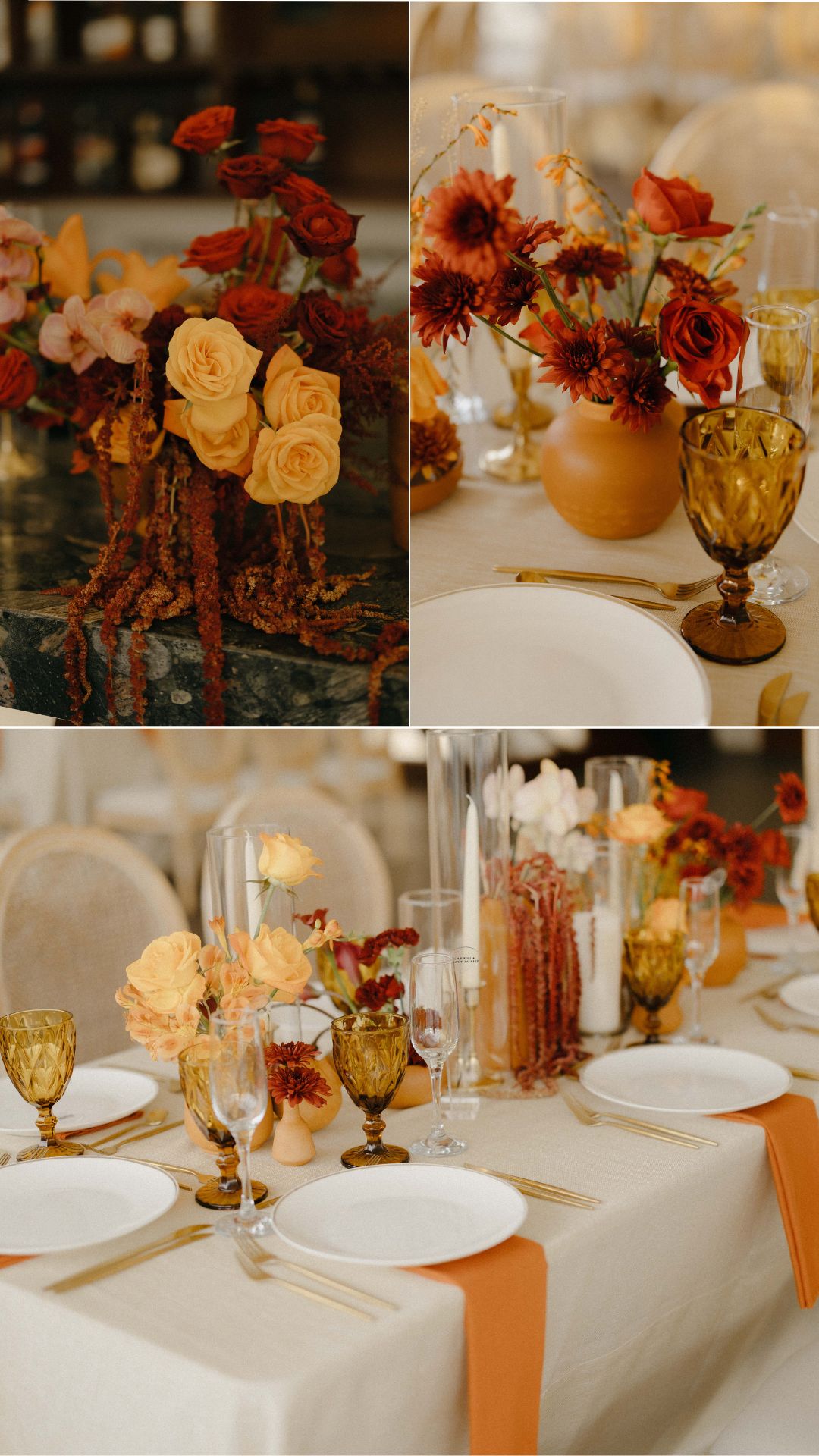 red details - flowers - roses - tablescape red details - flowers - roses - tablescape