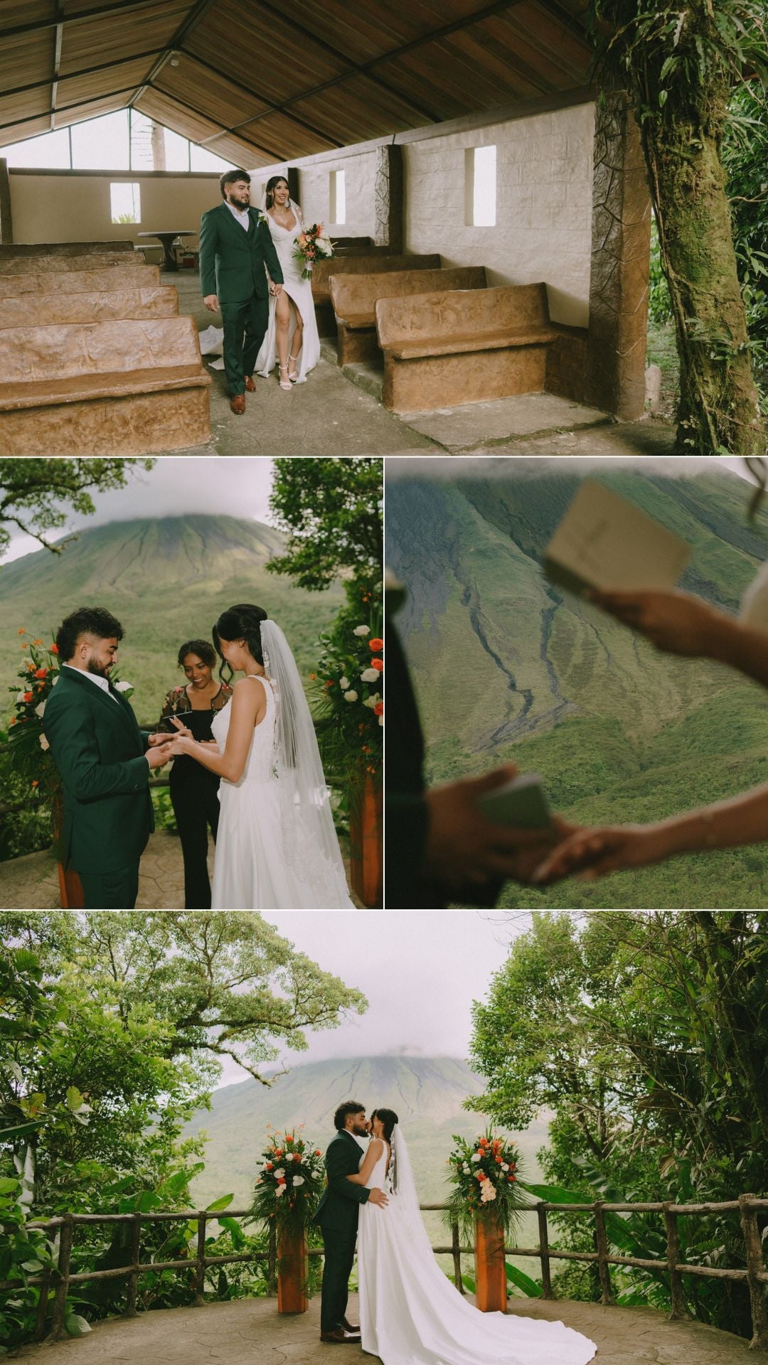 ceremony chapel - ceremony at Arenal volcano view