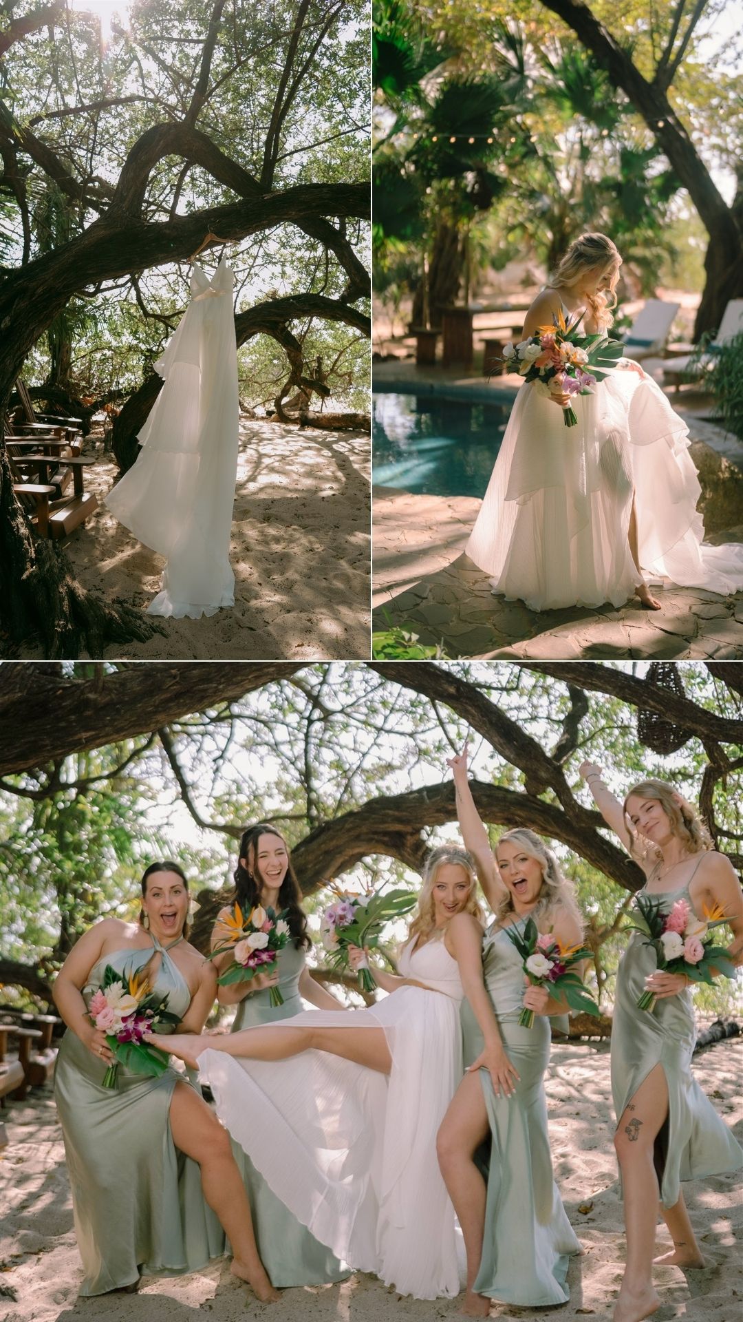bride - wedding cress tropical bouquet