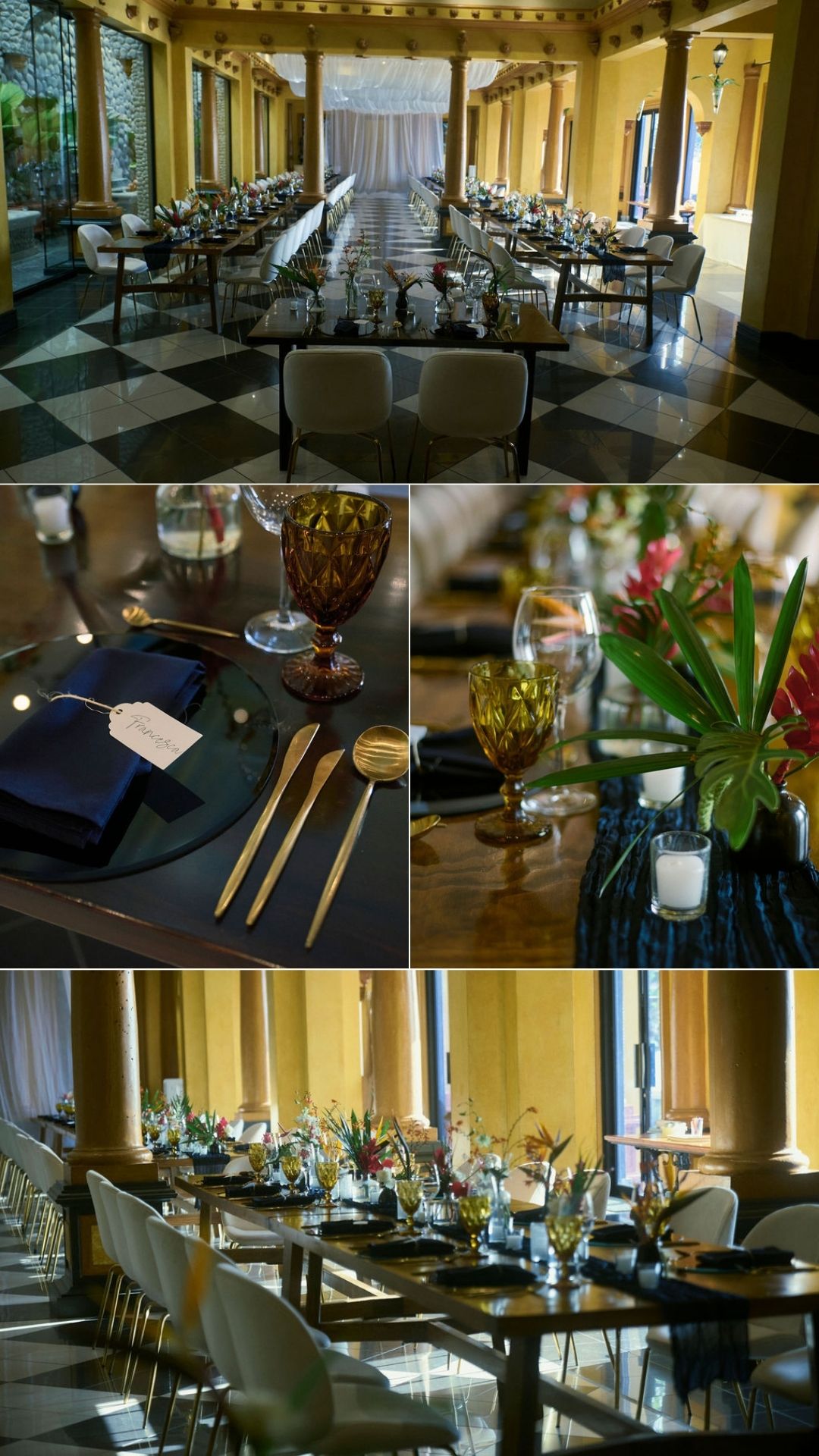francesca + dylan wedding reception details at zephyr palace