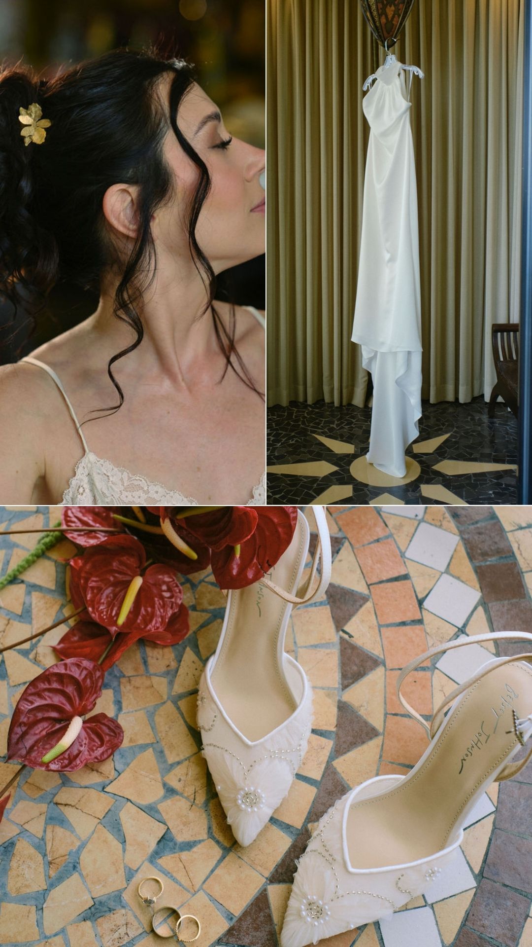 francesca getting ready ad villa caletas