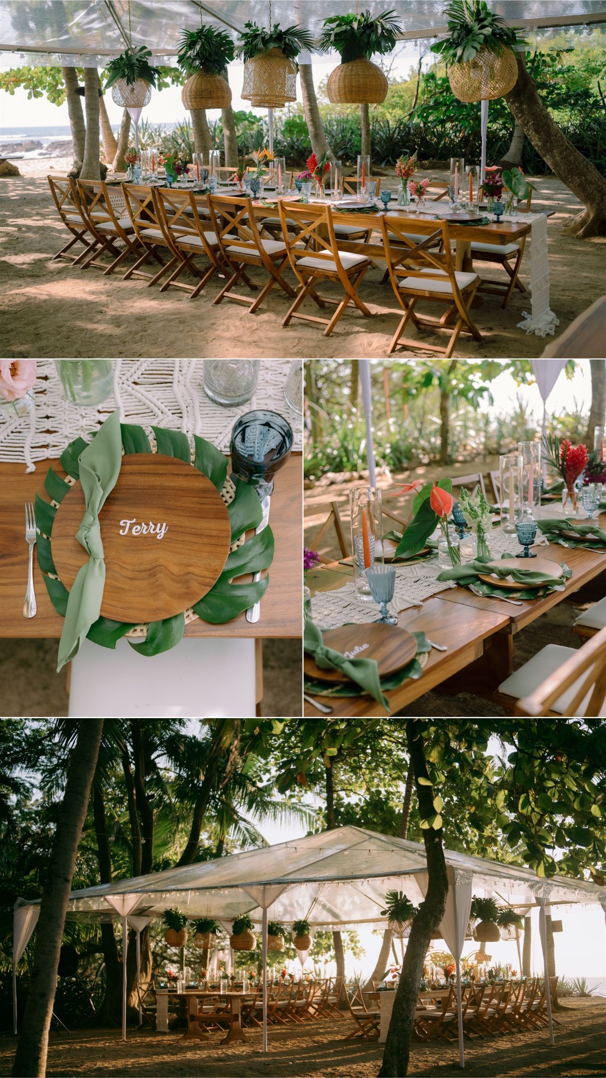 reception decoration at sueño del mar kassidy and cayman