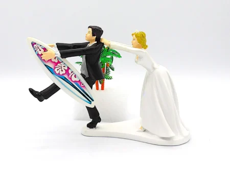 surfboard cake topper