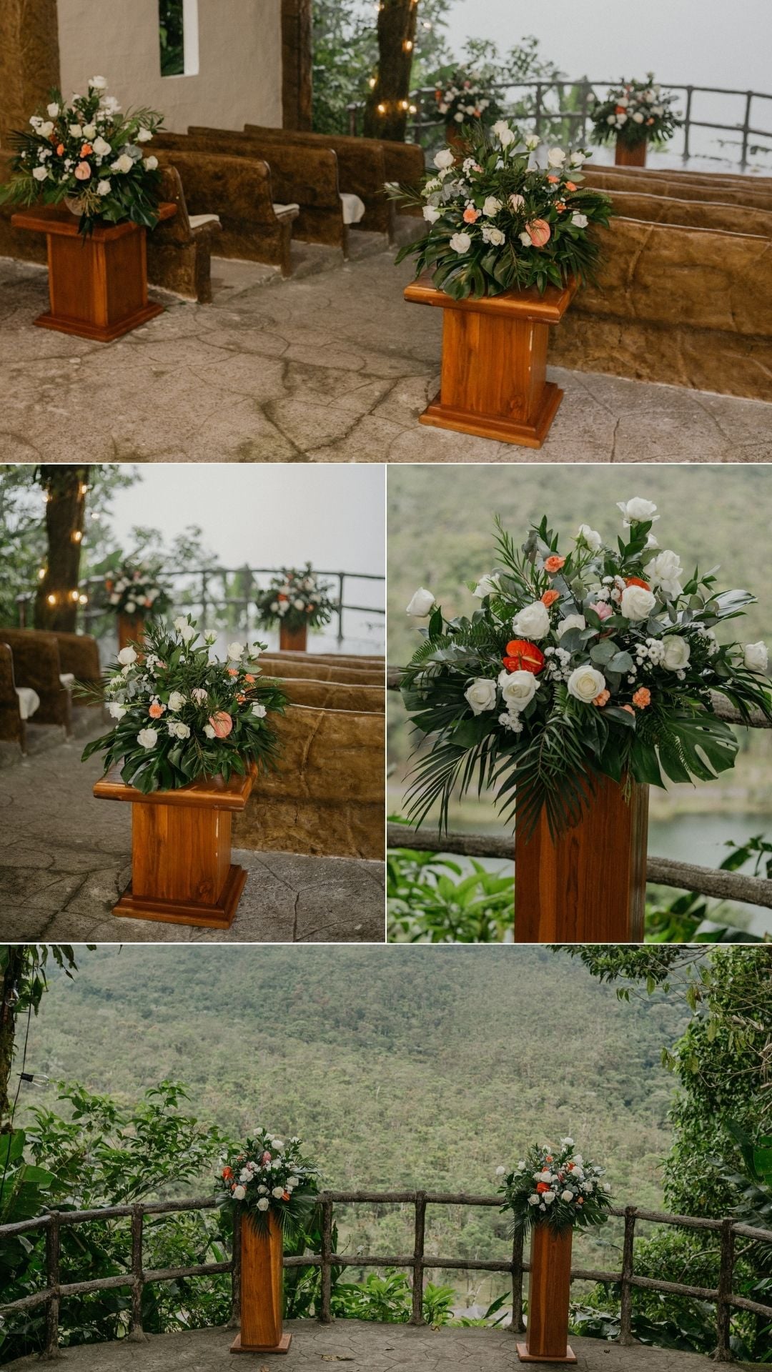 wedding ceremony details at pangas beach club - beach ceremony