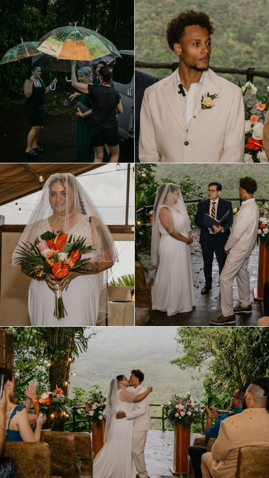 wedding ceremony highlights at los lagos chapel - daja and delroy