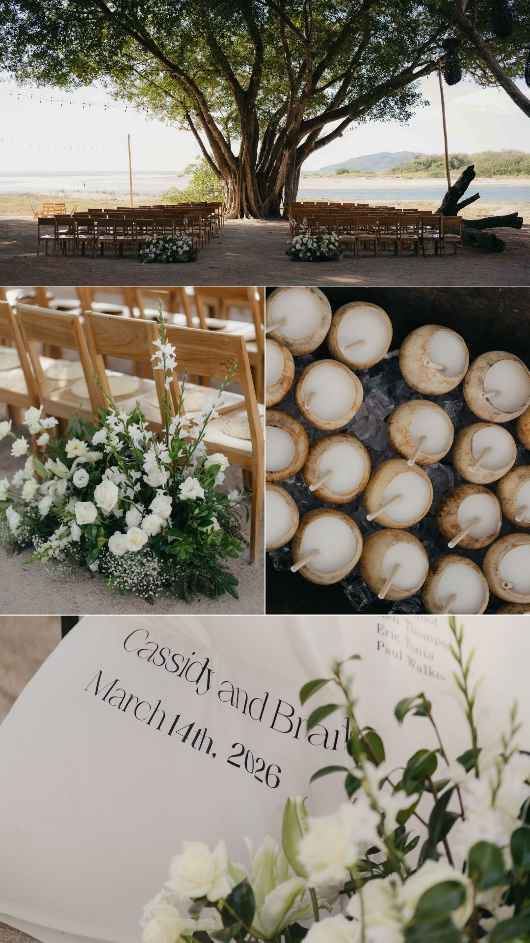 wedding ceremony at pangas cassidy + brandon
