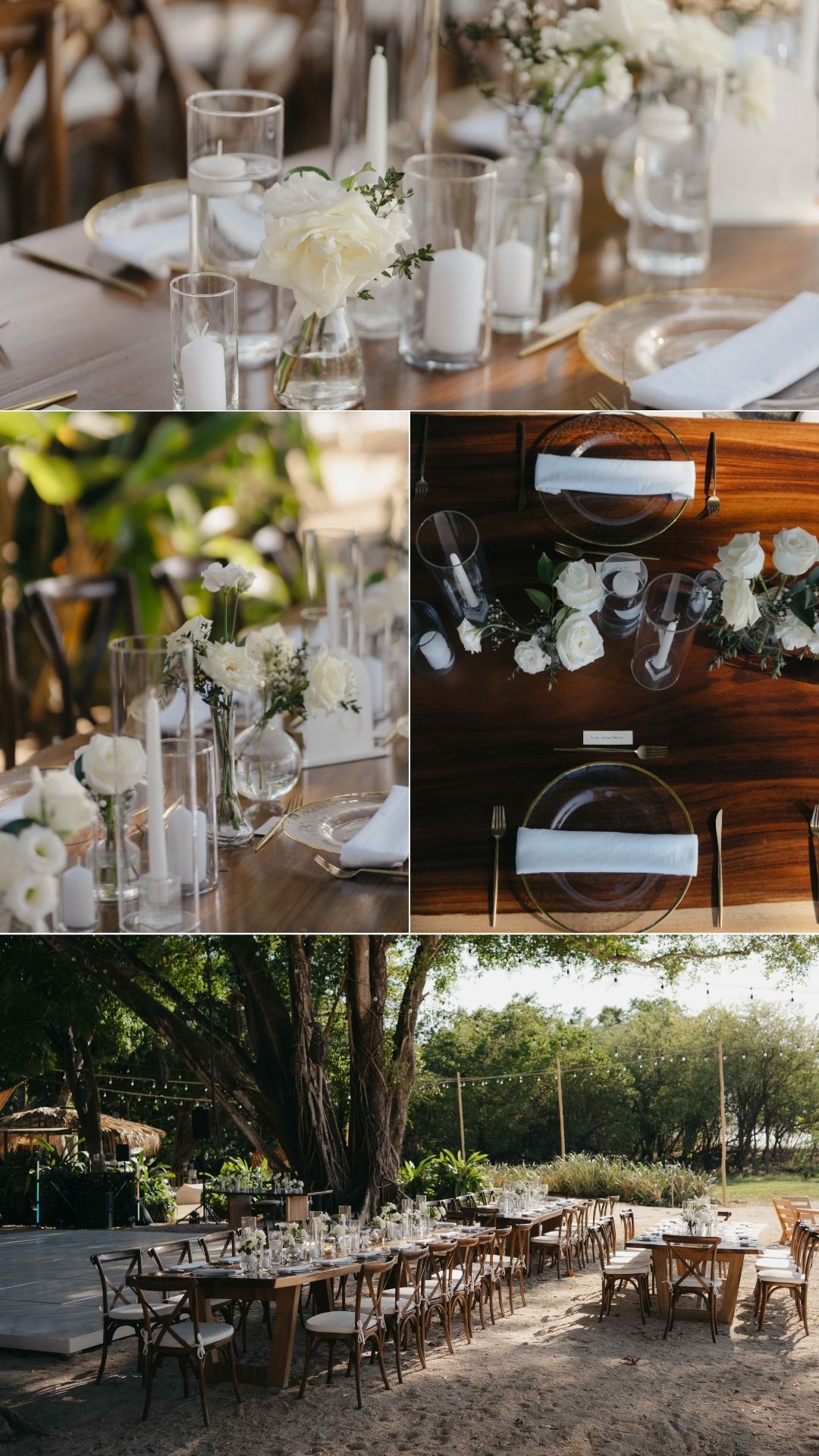 wedding reception details - setting the table